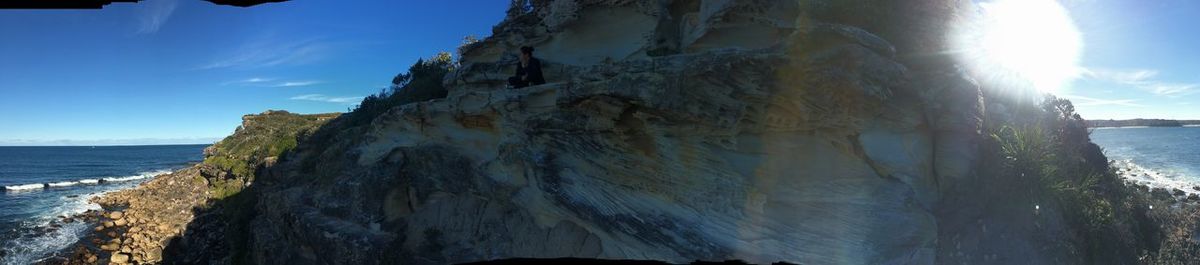 Panoramic view of sea against sky