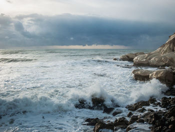 Scenic view of sea against sky