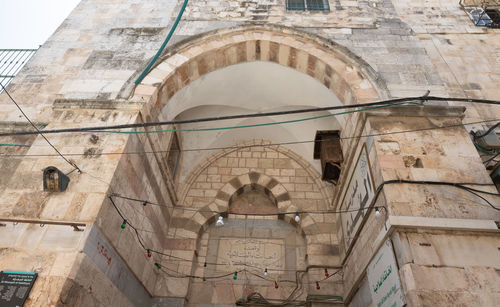 Low angle view of historical building