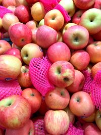 Full frame shot of fruits for sale in market