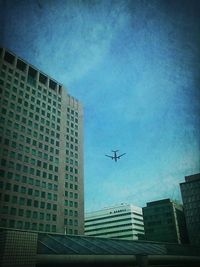 Low angle view of modern building against sky