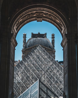 Low angle view of historical building against sky