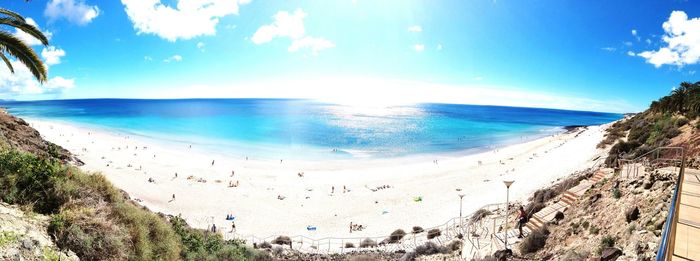 Panoramic view of sea against sky