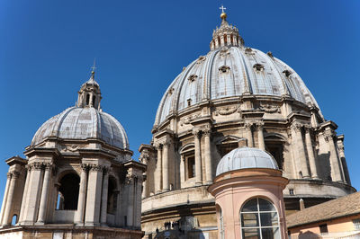 Exterior of the central cupola dome of the saint peter's basilica, vatican city