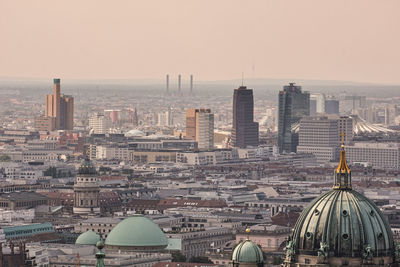 Aerial view of buildings in city