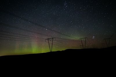 Low angle view of starry sky