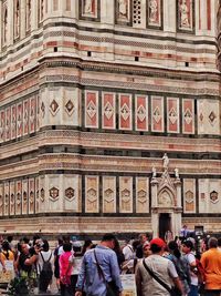 Tourists visiting temple