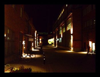 Empty corridor of building