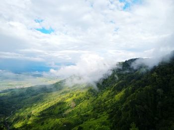 Panoramic view of landscape against sky