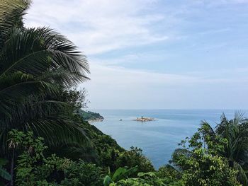 Scenic view of sea against sky