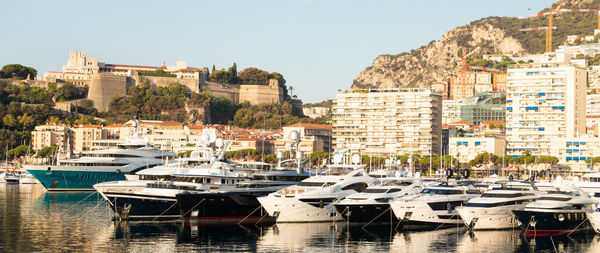 Boats in sea