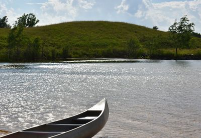 Scenic view of river against sky