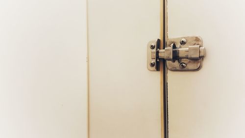 Close-up of door handle