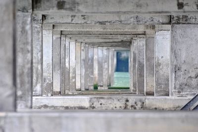 Close-up of old abandoned building