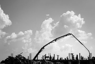 View of construction site against the sky
