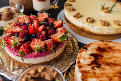 Close-up of food on table