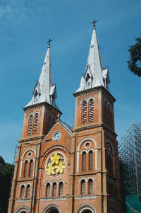 Low angle view of building against sky