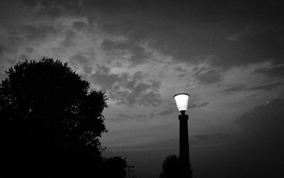 Low angle view of water tower against sky