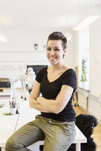 Portrait of a smiling young woman