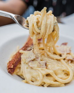 Close-up of food in plate