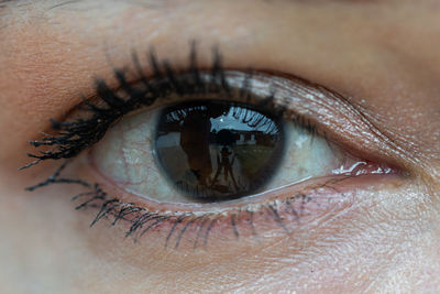 Close-up of woman eye