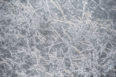 Full frame shot of snowflakes