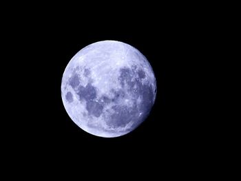 Low angle view of moon in sky