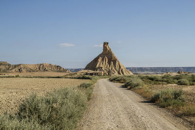 Scenic view of landscape against clear sky