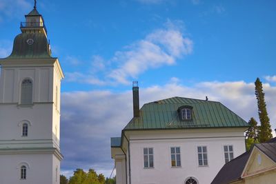 Low angle view of building against sky