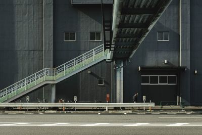 Bridge over road in city