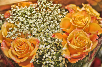 Close-up of rose bouquet