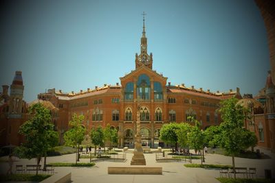 View of building against clear sky