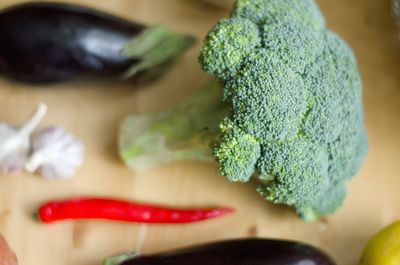 Close-up of bread on table