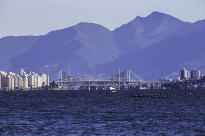 View of city at waterfront