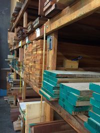 View of empty seats in row