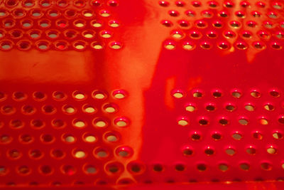 Close-up of red object