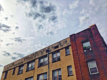 Low angle view of building against sky