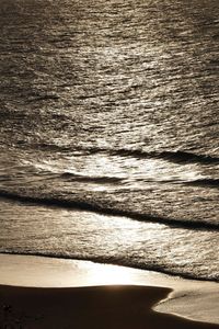 Scenic view of beach during sunset