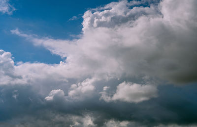 Low angle view of clouds in sky