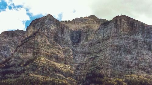 Scenic view of rocky mountains