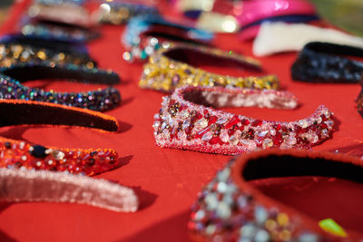 Close-up of gingerbread cookies on table