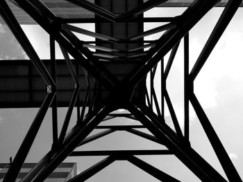 Low angle view of bridge against sky