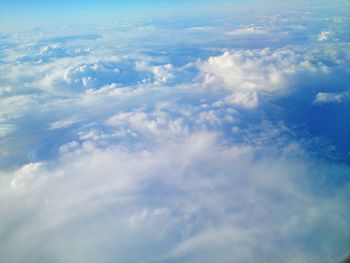 Aerial view of clouds in sky