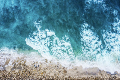 Scenic view of sea waves