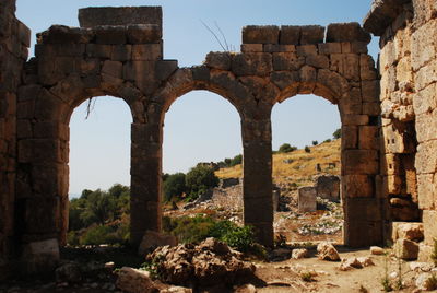 Old ruins against sky