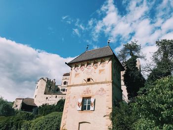 Low angle view of building against sky