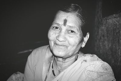 Close-up portrait of a young woman