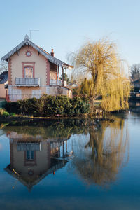 Built structure in lake