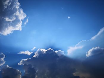 Low angle view of clouds in sky