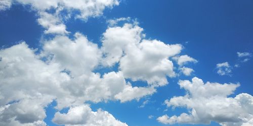 Low angle view of clouds in sky